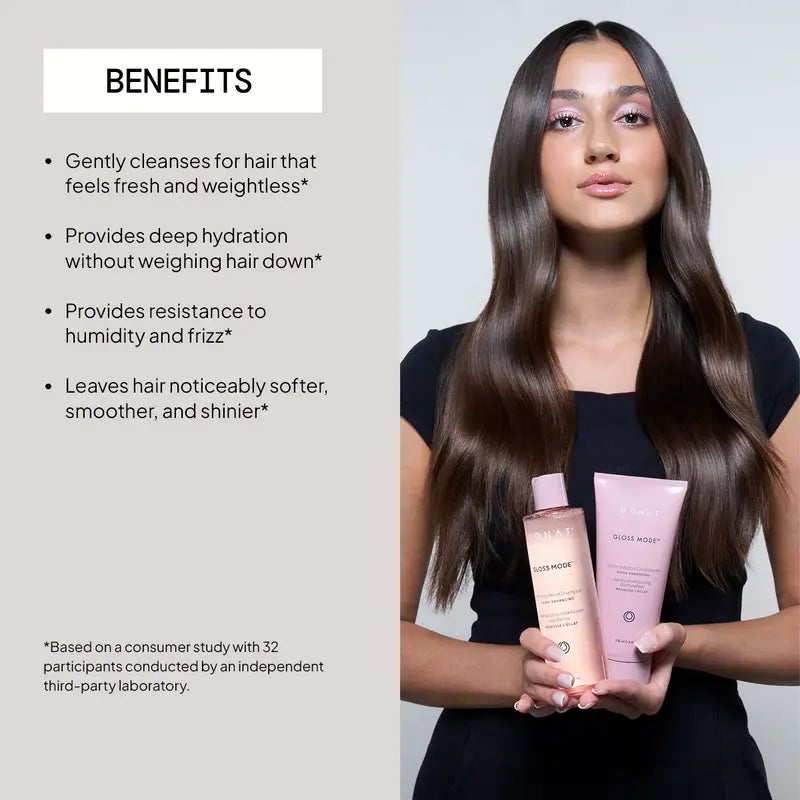 MONAT Gloss Mode Radiance Reset Shampoo & Shine Infusion Conditioner Duo