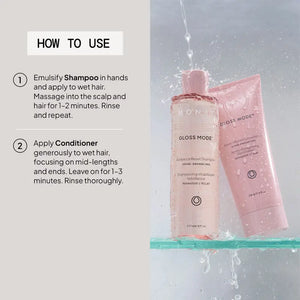 MONAT Gloss Mode Radiance Reset Shampoo & Shine Infusion Conditioner Duo