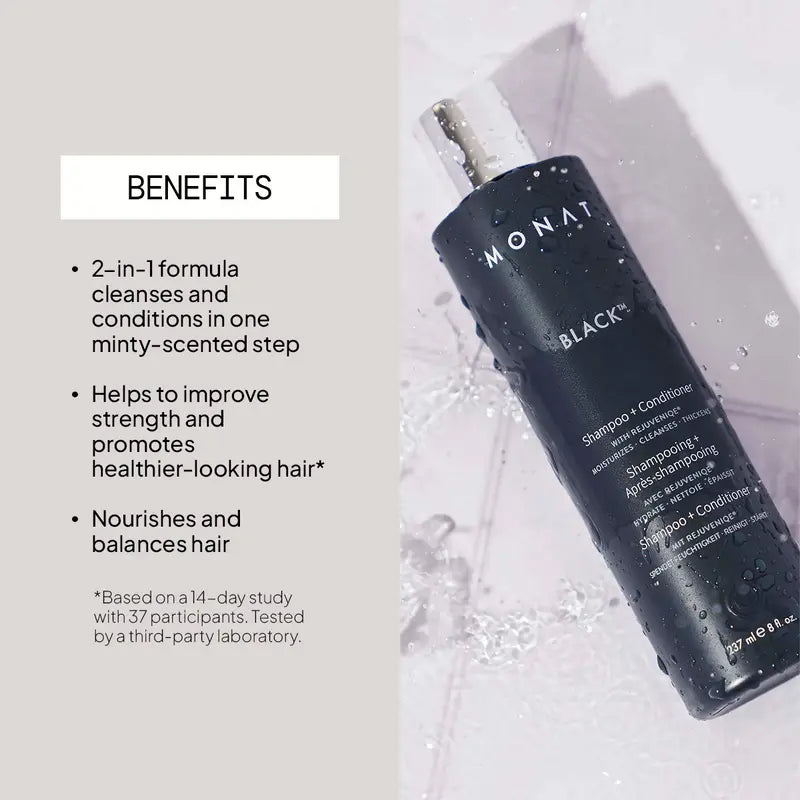 MONAT Black 2-in-1 Shampoo + Conditioner