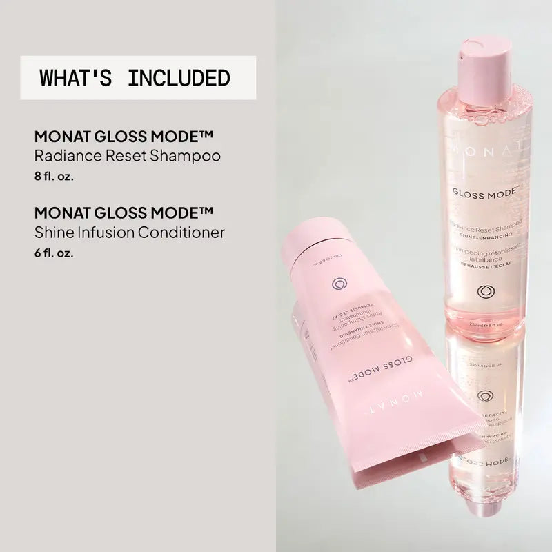 MONAT Gloss Mode Radiance Reset Shampoo & Shine Infusion Conditioner Duo